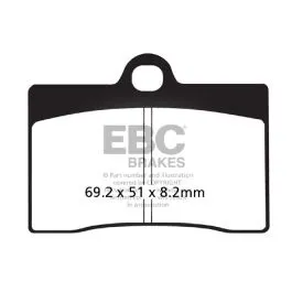 EBC EPFA095HH BRAKE PAD EPFA-HH SERIES SINTERED METAL