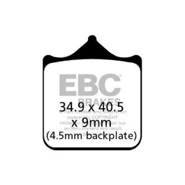 EBC FA604/4HH BRAKE PAD FA-HH SERIES SINTERED METAL