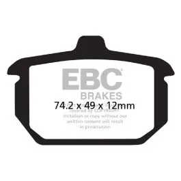 EBC FA078V BRAKE PAD FA-V SERIES SINTERED METAL/ORGANIC COMPOUND