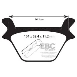 EBC FA200V BRAKE PAD FA-V SERIES SINTERED METAL/ORGANIC COMPOUND