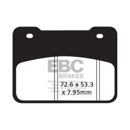EBC SFA627HH BRAKE PAD SFA-HH SERIES SINTERED METAL