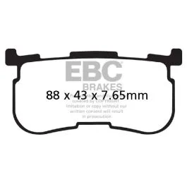 EBC FA641/4HH BRAKE PAD FA-HH SERIES SINTERED METAL