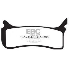EBC EPFA406HH BRAKE PAD EPFA-HH SERIES SINTERED METAL
