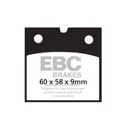 EBC FA077V BRAKE PAD FA-V SERIES SINTERED METAL/ORGANIC COMPOUND