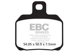 EBC FA266V BRAKE PAD FA-V SERIES SINTERED METAL/ORGANIC COMPOUND