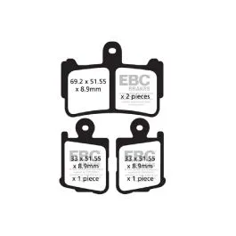 EBC FA499/4HH BRAKE PAD FA-HH SERIES SINTERED METAL