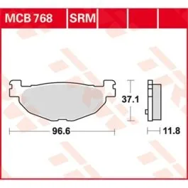 TRW MCB768SRM BRAKE PAD SRM SINTER SCOOTER >125