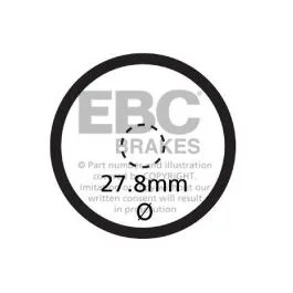 EBC SFA621V BRAKE PAD SFA-V SERIES SINTERED METAL/ORGANIC COMPOUND