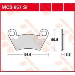 TRW MCB857SI BRAKE PAD SI SINTER OFFROAD