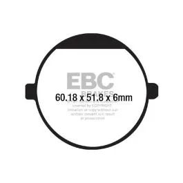 EBC FA198 BRAKE PAD FA SERIES ORGANIC