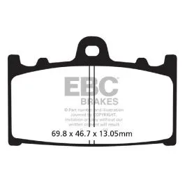 EBC FA366TT BRAKE PAD FA-TT SERIES CARBON FIBER