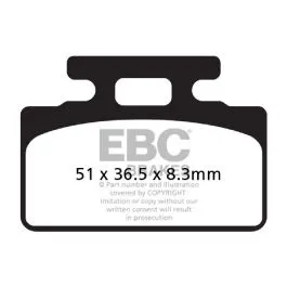 EBC SFA151 BRAKE PAD SFA SERIES ORGANIC