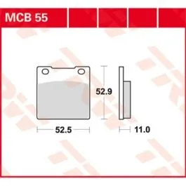 TRW MCB55 BRAKE PAD ALLROUND ORGANIC STANDARD