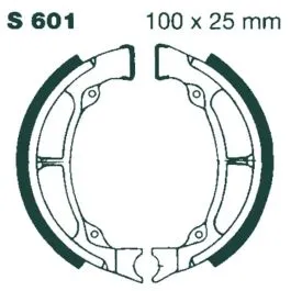 EBC S601 BRAKE SHOE PLAIN SERIES ORGANIC