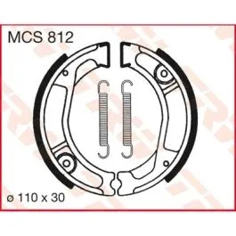 TRW MCS812 BRAKE SHOES STANDARD