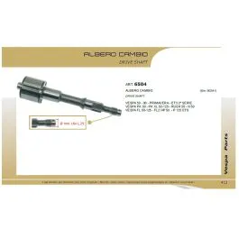 Albero cambio secondario Vespa 50 Primavera ET3 PK XL N FL FL2 RUSH C.I.F.6504