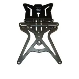 portatarga moto e scooter universale in alluminio nero