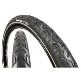 Copertone bici 26 3 8 nero con fascia rifrangente