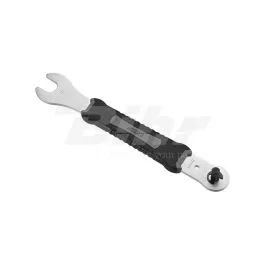 Chiave per pedali 3 in 1. Cono da 15 mm + brugola da 8 mm + brugola da 10 mm.