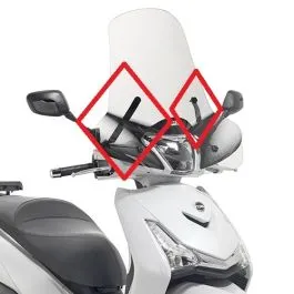 attacchi parabrezza a7057a sym hd300