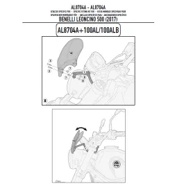 attacchi cupolino cafe race leoncino500 (2017)