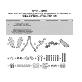 Attacco posteriore specifico per bauletto monokey® o MONOLOCK® SR1162