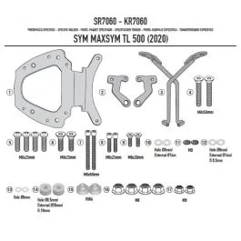 portabauletto SYM maxsym tl 500 5008 2020 2021