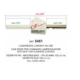 tubo comando cambio vespa