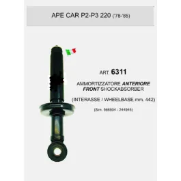 ammortizzatore anteriore ape car p2 p3