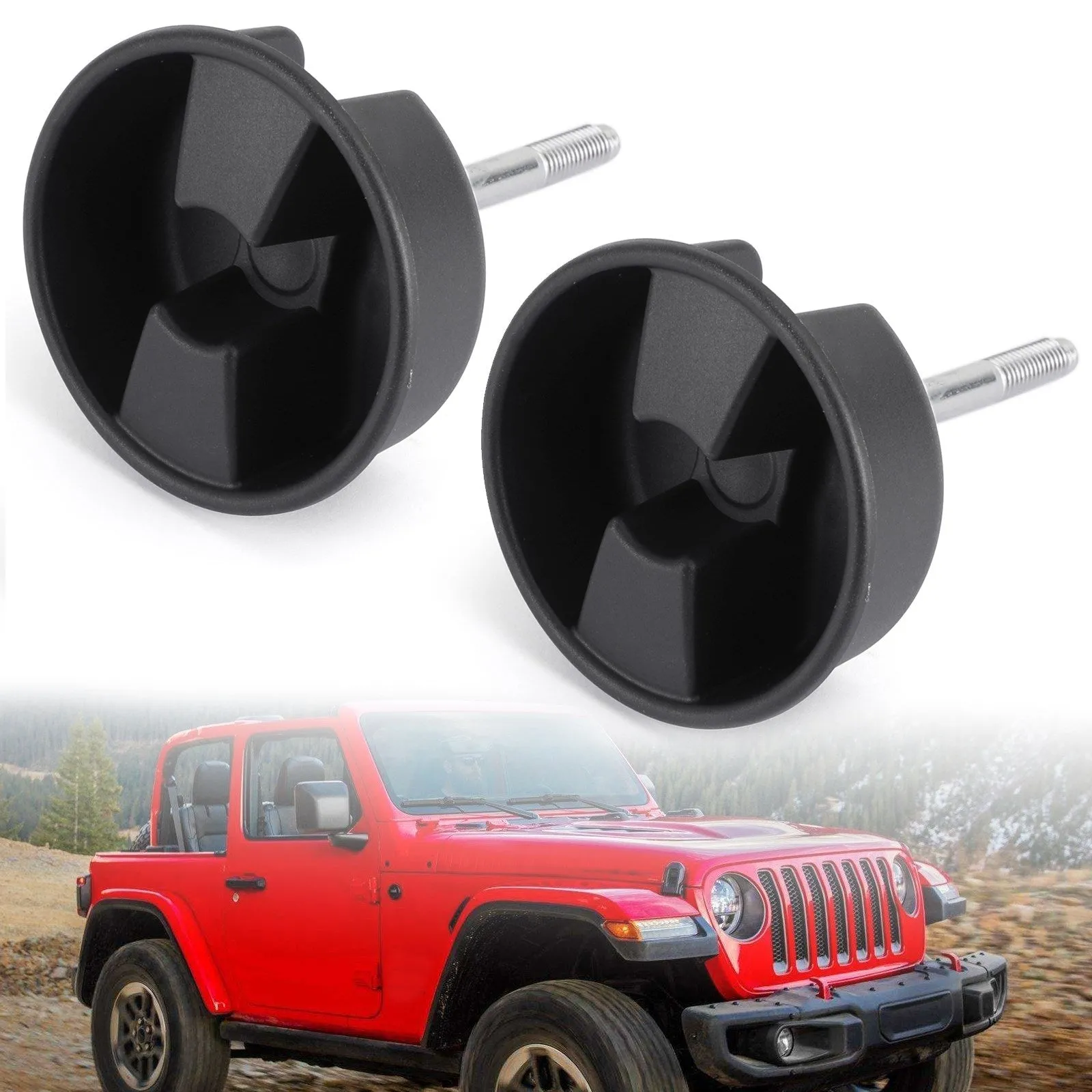 2pcs Jeep Wrangler 2007-2017 Hardtop Freedom Top Vis de bouton de montage