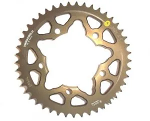 Corona 42 Denti Sitta Ergal trattamento ossido duro passo 525 per BMW S1000 RR 09>18 / R 13>20 (no HP4)