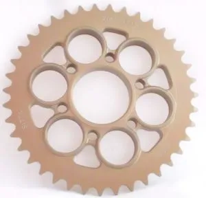 Corona 40 Denti Sitta Ergal 7075 trattamento in ossido duro, catena 525 per DUCATI 1098 - 1198 - Diavel codice 204D40-25