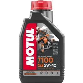 1 LITRO OLIO MOTORE 5W-40 4T 7100 SINTETICO MOTUL 104086 MOTO SCOOTER ATV