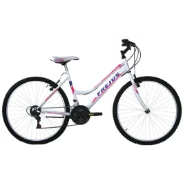 Bici 26 MTB 18 velocità bianco e fucsia ragazza donna Frejus / Girardengo