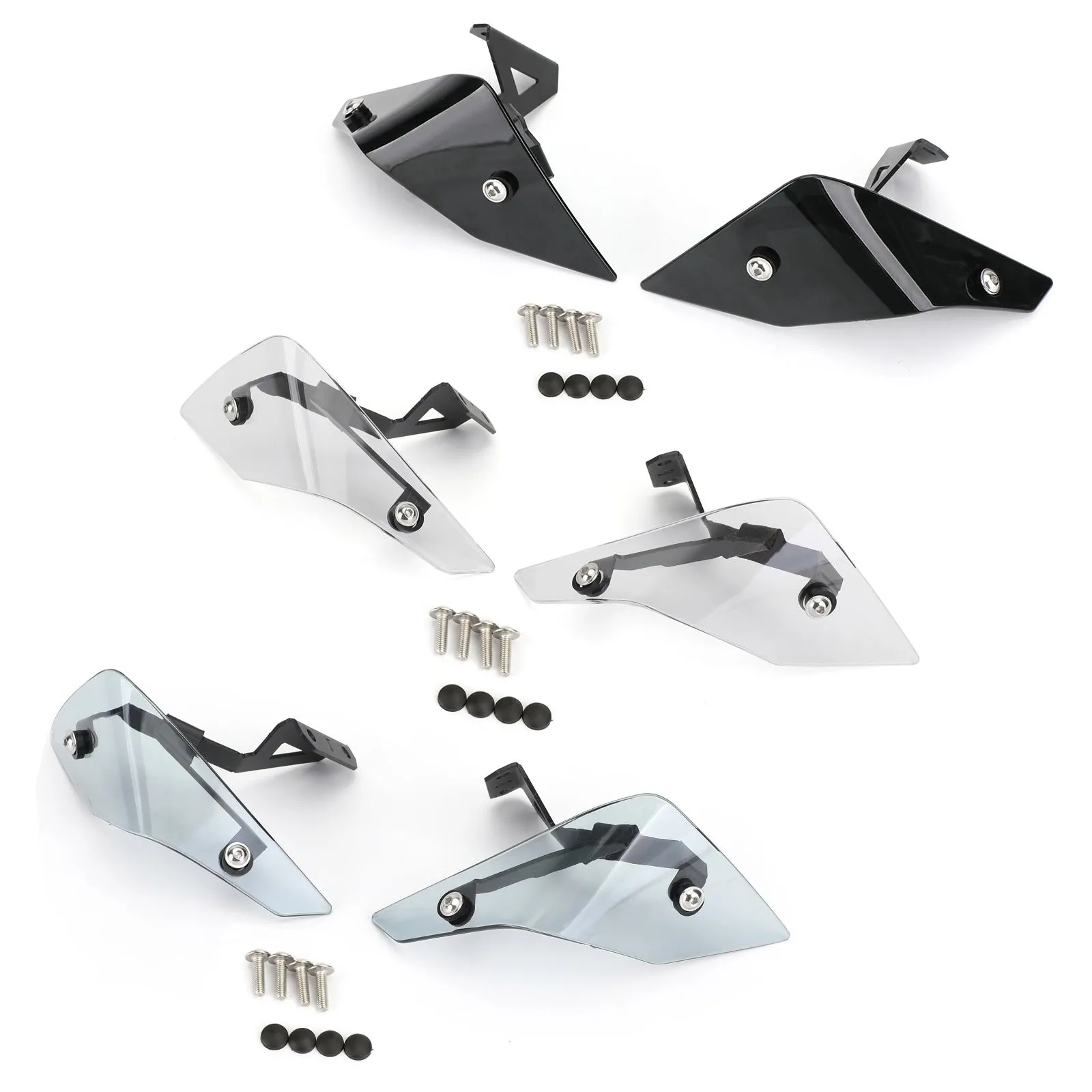 Déflecteur d'air de pare-brise d'aile latérale supérieure pour Honda Crf1100L 20+ en plastique rouge générique