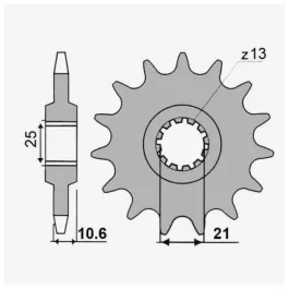 Pignone PBR 2331 Z 15 denti 18NC BENELLI TRK 502X 2018- o.r. 23311518NC