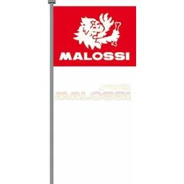 bandiera malossi marchio bianco 98x135 cm