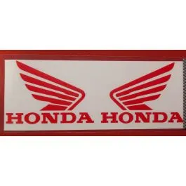 coppia adesivi honda ala rossa