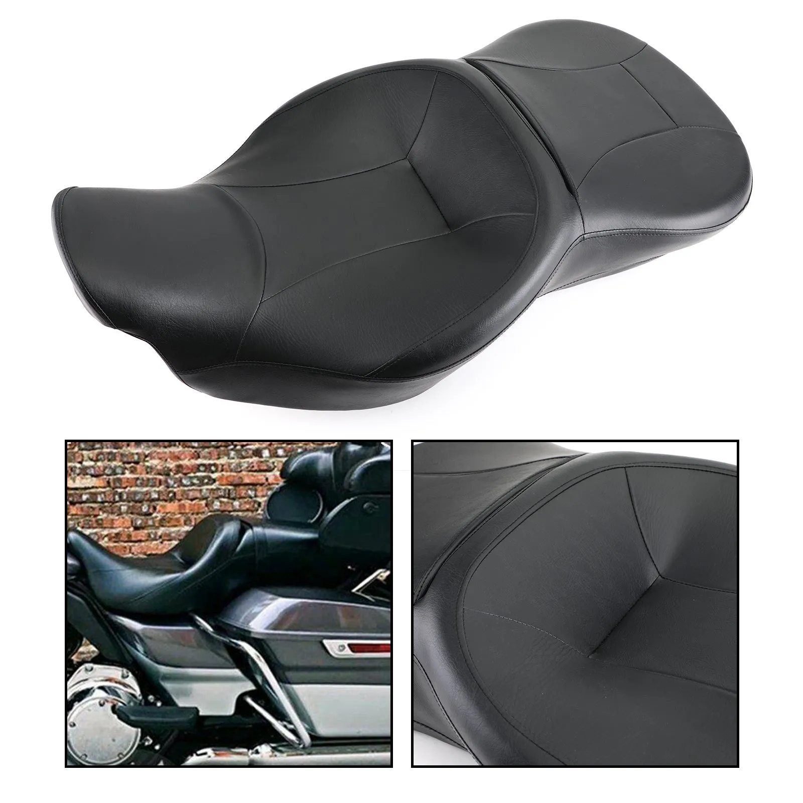 Selle passager noire pour 2014-2019 Touring Street Electra Glide Road King Generic