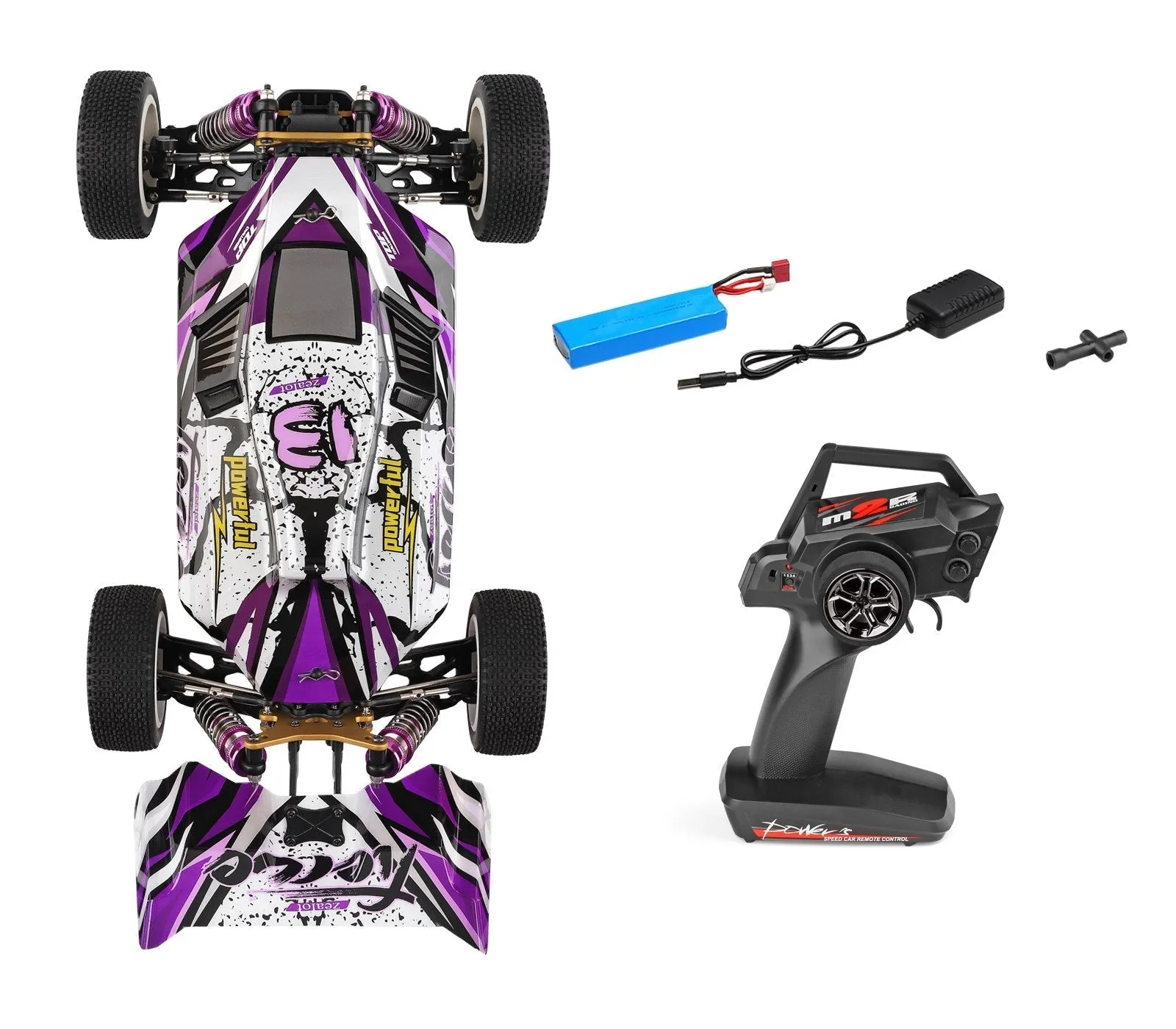 Wltoys 124019 Course à grande vitesse 60 km/h 1/12 2,4 GHz Drift Car RTR 4WD Cadeaux