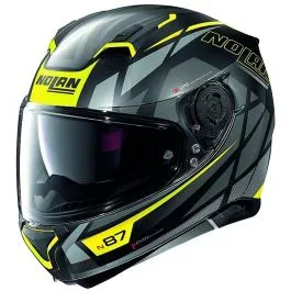 Casco integrale Nolan N87 Originality N-com nero opaco giallo 070