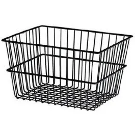 cestino bici in ferro nero norvegia 40x30x22