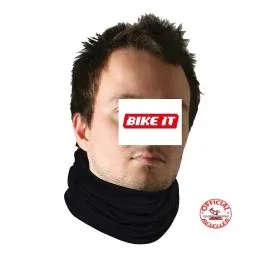 collare termico in cotone nero