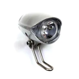 Fanale anteriore bici grigio e-bike 24 36 48v con staffa filo connettore maschio