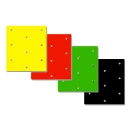 BLACKBIRD RACING 5052/40 COLOURED CRYSTALL SHEETS W/HOLES 47X33 CM 3PK YELLOW