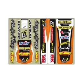 BLACKBIRD RACING 5525 STANDARD LOGO DECAL KIT ORANGE