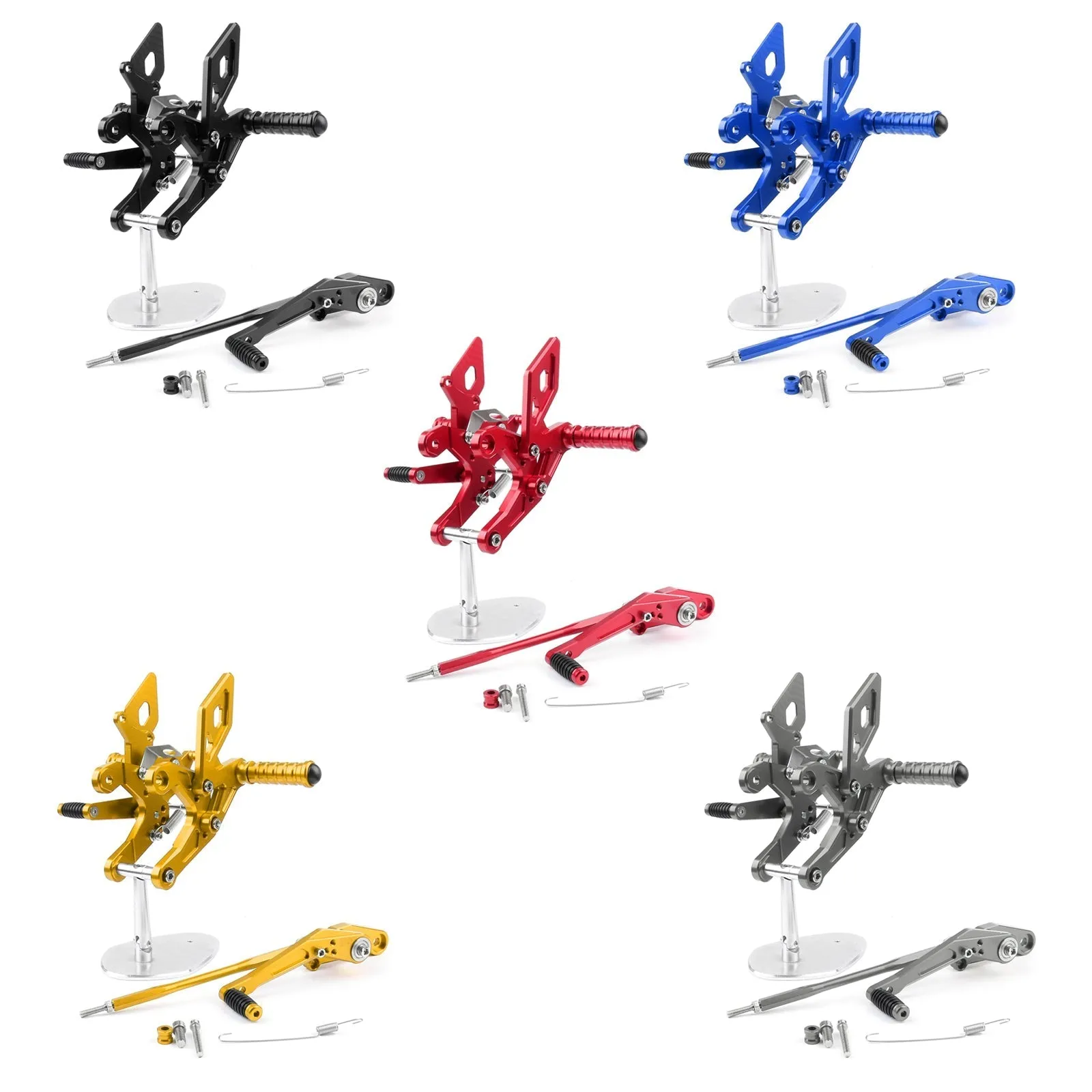 Commandes reculées réglables repose-pieds repose-pieds ensemble arrière pour Honda CBR500R CB500F 16-17 générique