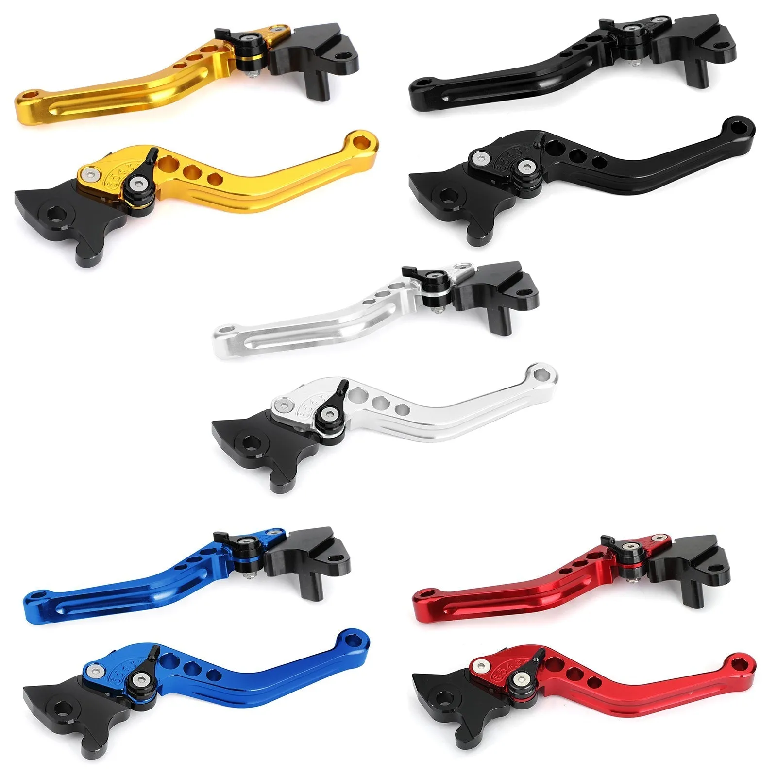 Leviers d'embrayage de frein pour YAMAHA YZF-R15 2008-2014 Argent Générique