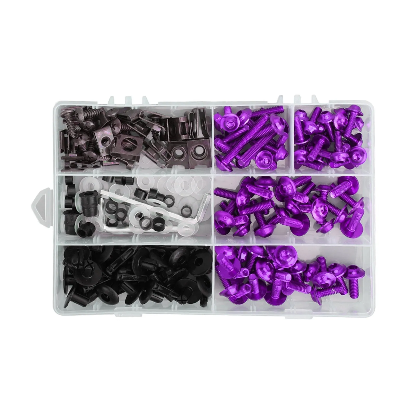 Kit de vis de boulons de carénage violet pour Yamaha YZF R6 R1 R25 R125 R3 T-MAX MT XJR générique