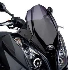CUPOLINO V-TECH LINE SPORT KYMCO SUPERDINK 125i/ABS / 300i/ABS / DOWNTOWN 125i ABS/300i ABS 09-15 FUME' CHIARO cod.5522H